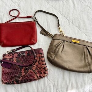 Coach Red and Gold Women's Bags Set